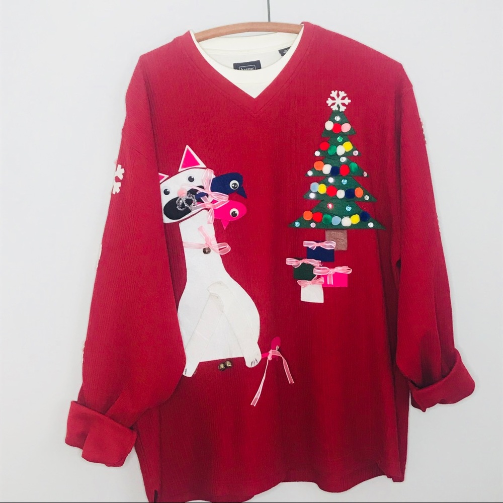 Ugly Christmas Cat Sweater